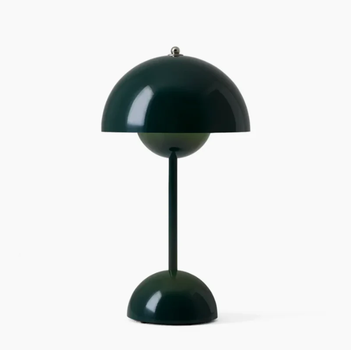 Metal-Tischleuchte mit 3-Stufen-Dimmer | Verstellbare LED-Leselampe für Schlafzimmer & Büro | Kompakte Nachttischbeleuchtung | Skandinavisches Blau | Thomler