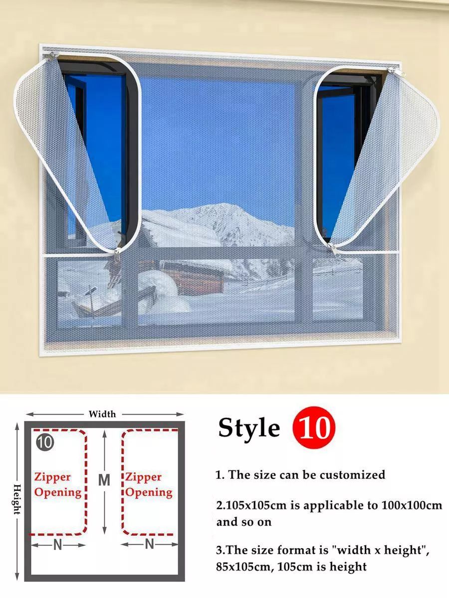 Insulating Window Film Kit – Dual-Layer Thermal Draft Stopper with Adhesive Zipper