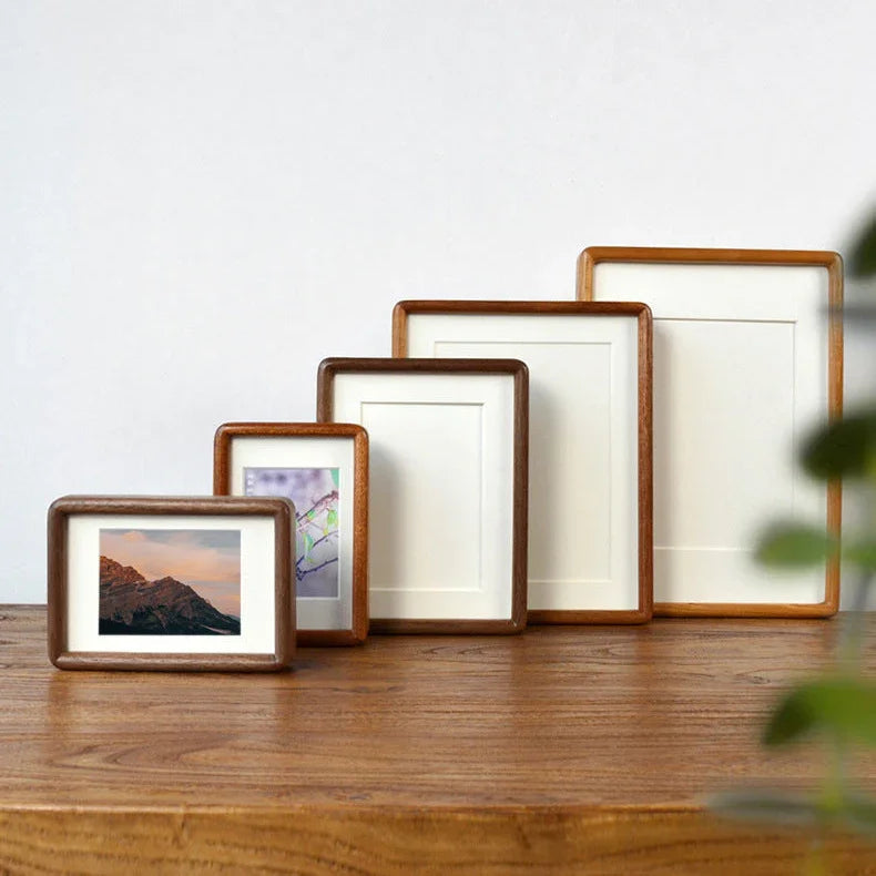 Hardwood Picture Frame 8.3×11.7 in Portrait A4 Mortise Joiner Wedding Memory Display Wall Hanging Living Room Bedroom Hallway Gallery Arrang | Thomler