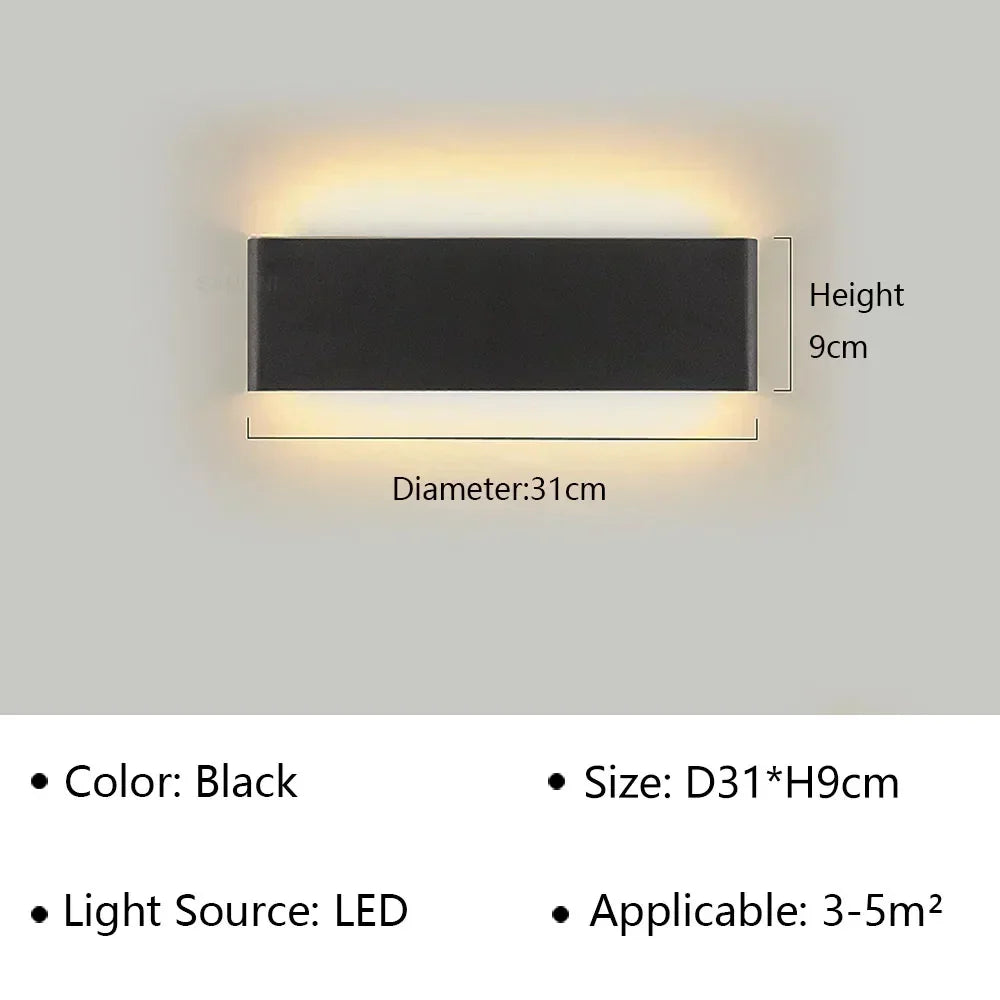 Contemporary LED Wall Light Fixture – Minimalist Design for Bedroom, Hallway & Bathroom