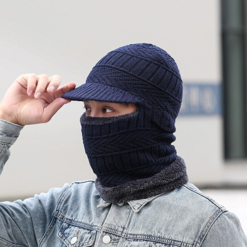 Knit Winter Beanie and Scarf Set for Men and Women – Matching Cozy Hat and Scarf Combo for Cold Weather