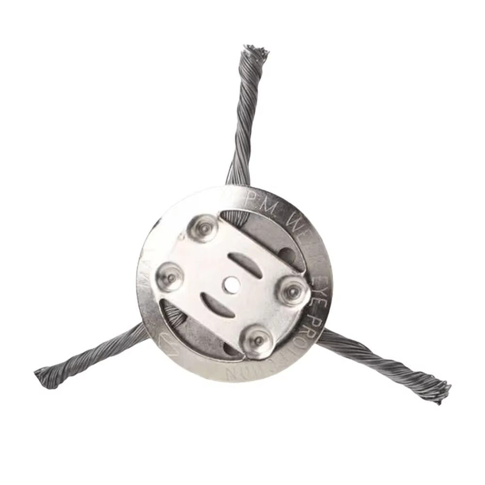 Steel Wire Trimmer Head Attachment for Weed Removal, Moss & Debris Clearing – Universal Fit for String Trimmers & Brush Cutters | Thomler
