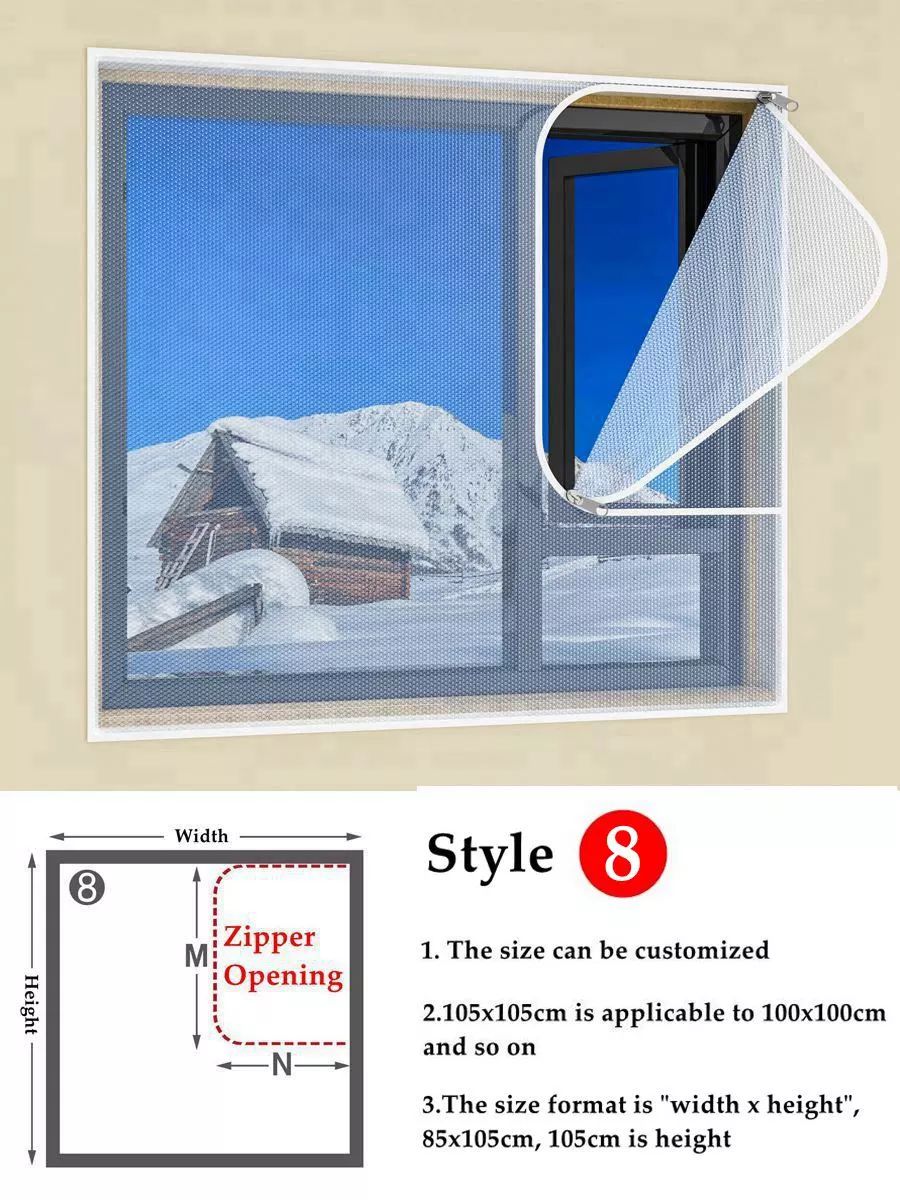 Insulating Window Film Kit – Dual-Layer Thermal Draft Stopper with Adhesive Zipper