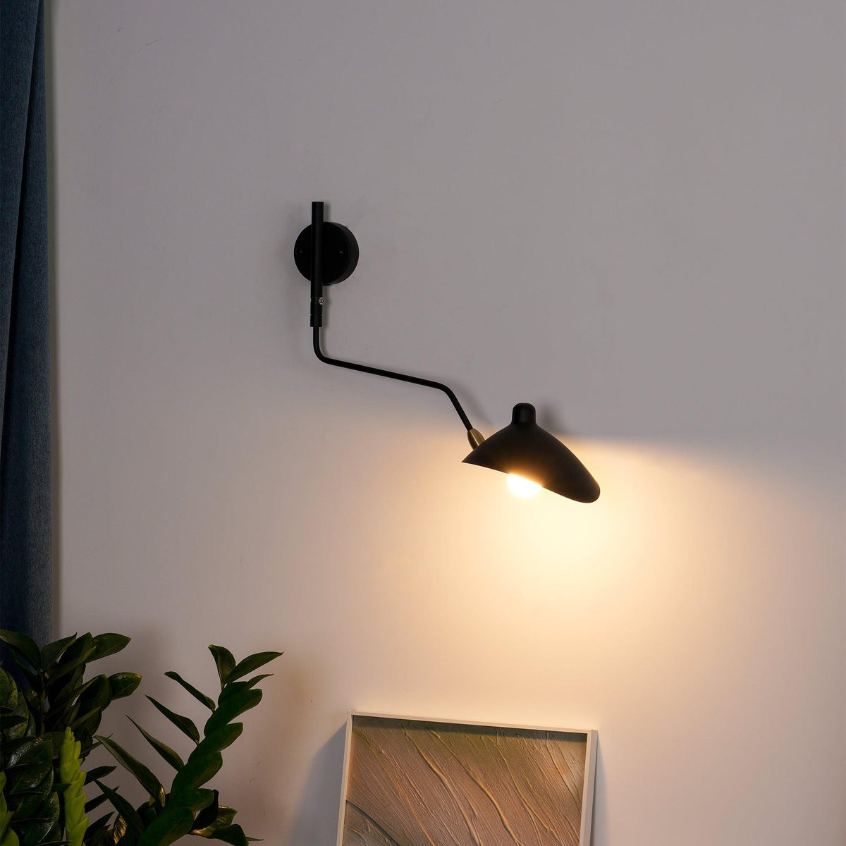 Verstelbare wandlamp met uitschuifbare arm 119-140 cm aluminium led-armatuur voor slaapkamer leeshoek woonkamer hal accentverlichting