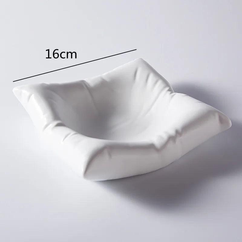 Cloud-Shaped Porcelain Serving Bowl for Soup, Salad, Pasta – Translucent Ceramic Dinnerware for Kitchen, Dining Room, Everyday Meals | Thomler