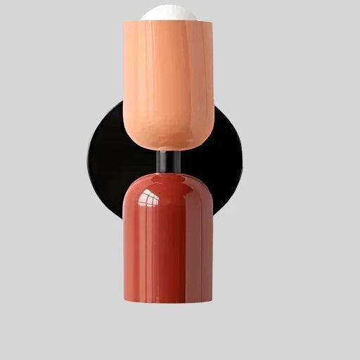 Dual-Socket Iron Sconce Warm Glow 4.7-Inch Cream E27 Fixture Compact Entry Bedroom Hallway Ambient Uplighting Living Room Corridor | Thomler