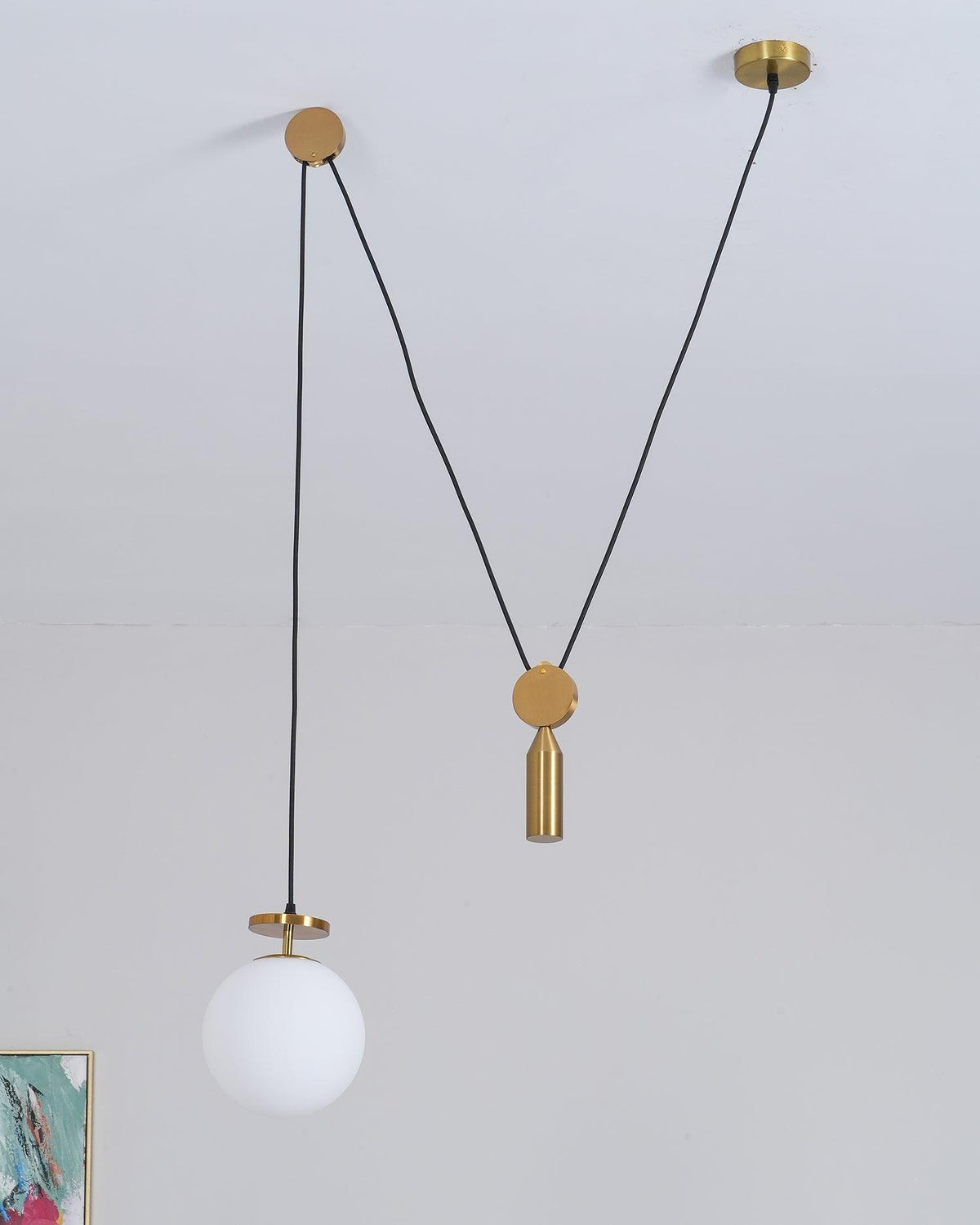 Lámpara de techo escultural modular con secciones ajustables y opciones de acabado personalizadas para comedor, cocina y sala de estar | Thomler