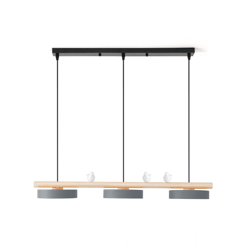 Sculptural Bird Ceiling Light 31 in with Movable Resin Accent LED Dimmable Metal Wood for Dining Room Bedroom Living Room Kitchen Modern Art | Thomler