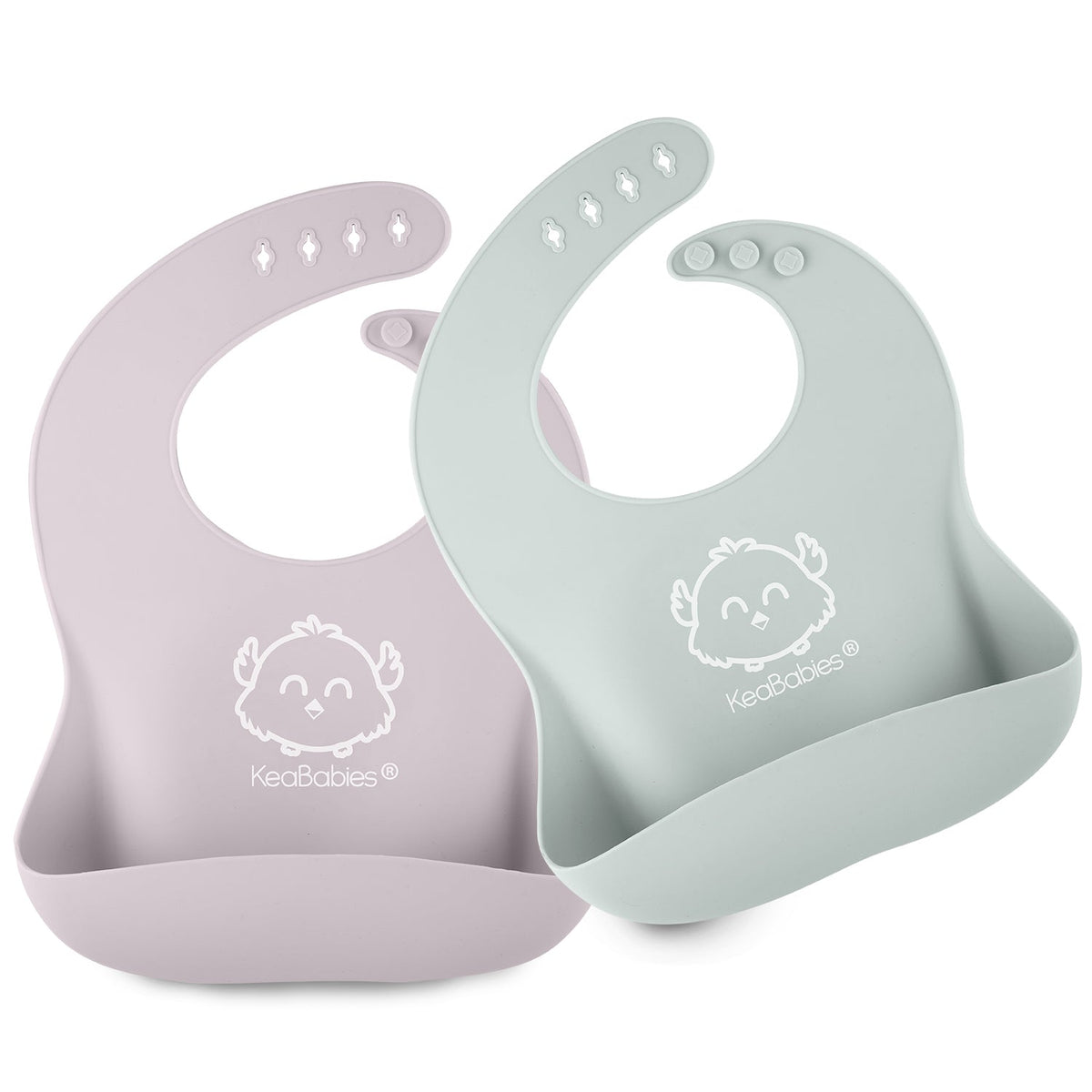 2-Pack Silicone Bibs