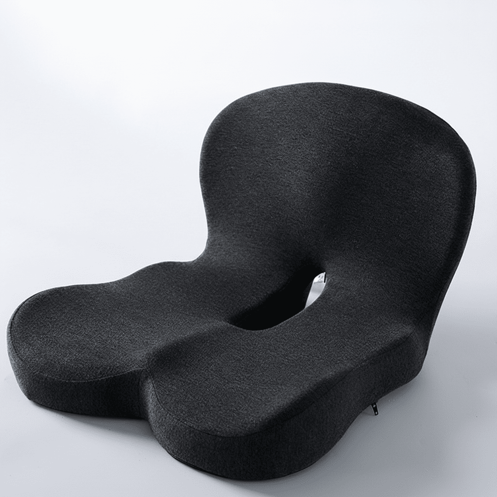 Cojín para asiento | Cojín ergonómico de espuma viscoelástica | Alivio de presión y antideslizante | ErgoComfort