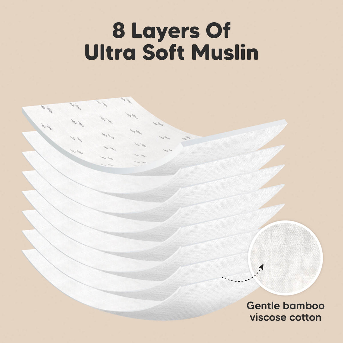 Large Muslin Baby Burp Cloth