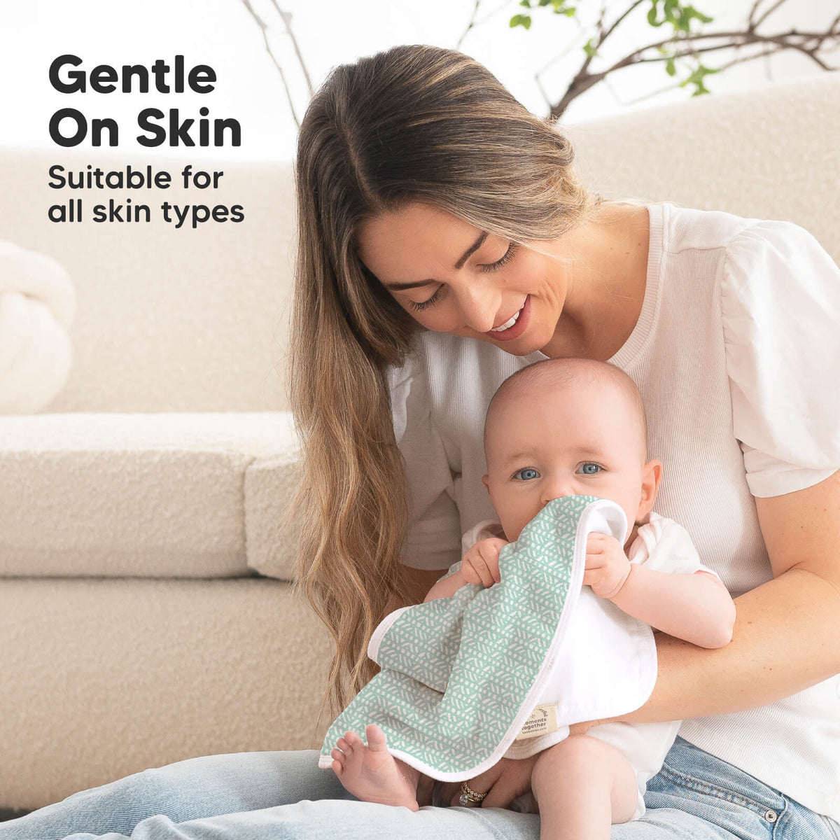 Large Muslin Baby Burp Cloth