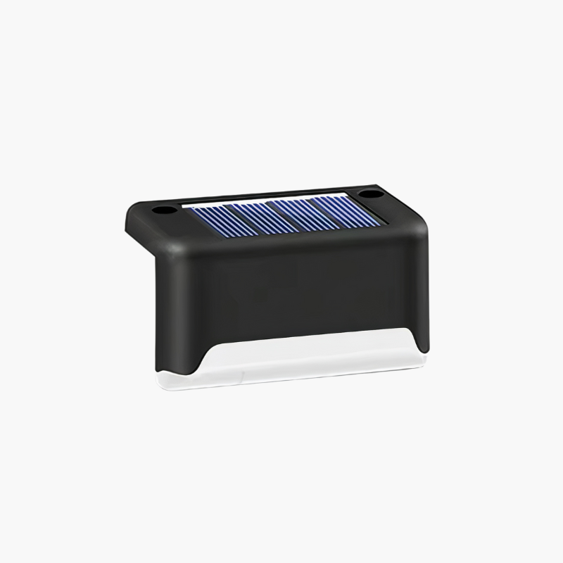 Solar terrasverlichting voor buiten, waterdichte led-trapverlichting voor terras, trap, schutting, pad en tuin, draadloze wandmontage, warm licht, 5-pack