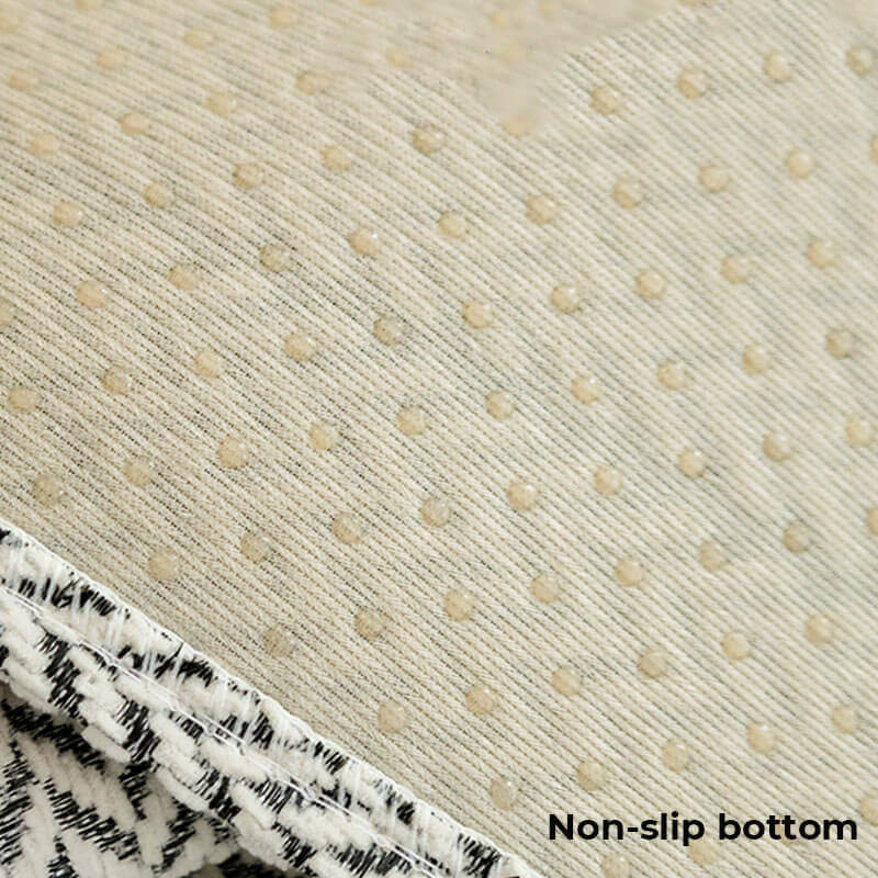 Textured Herringbone Furniture Throw for Sofa Chair Armrest Protection Plush Anti-Slip Sectional Cover for Living Room Bedroom Pet-Friendly