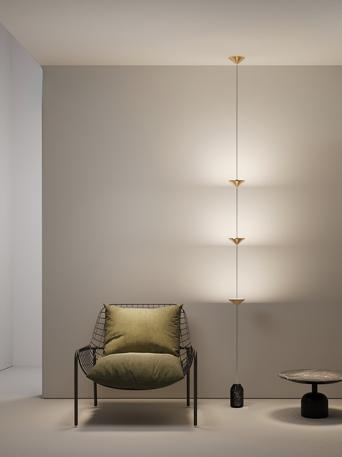 Lámpara de pie LED con contrapeso de mármol y cable de tracción ajustable para sala de estar, dormitorio, rincón de lectura, decoración moderna del hogar, iluminación ambiental y de trabajo