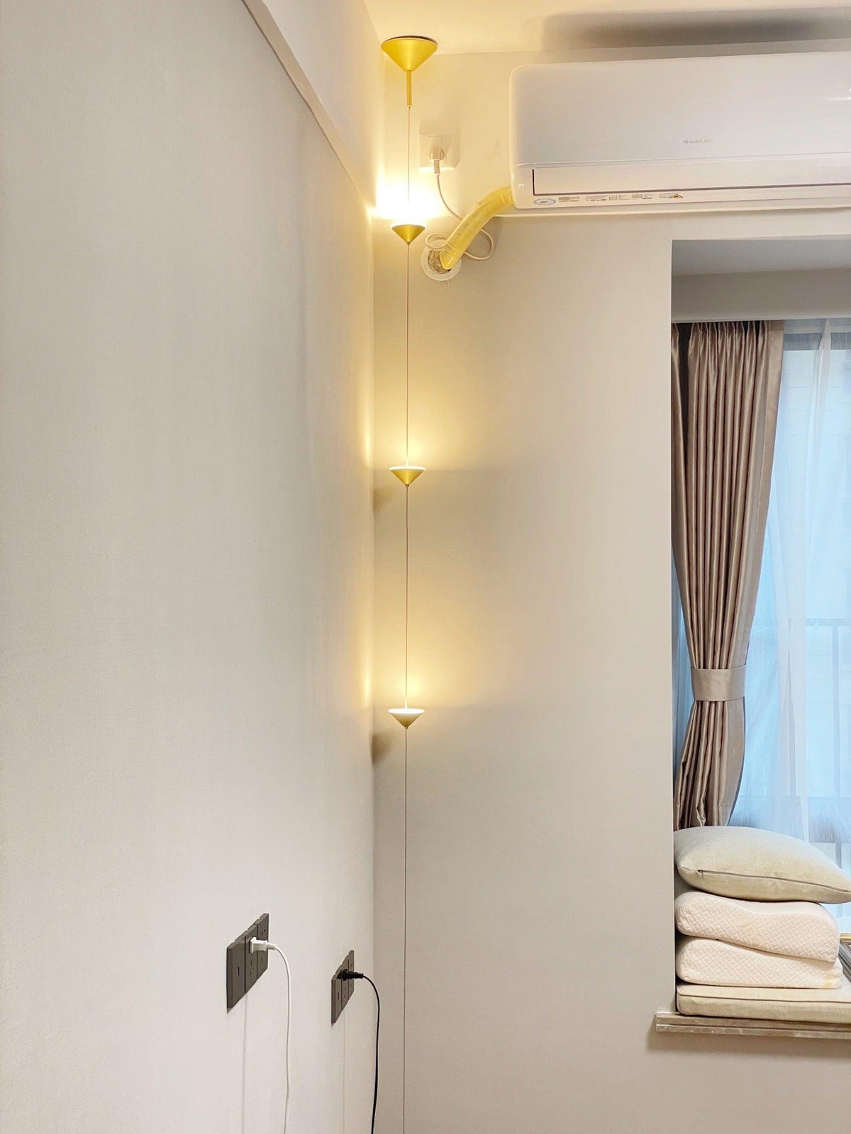 Lámpara de pie LED con contrapeso de mármol y cable de tracción ajustable para sala de estar, dormitorio, rincón de lectura, decoración moderna del hogar, iluminación ambiental y de trabajo