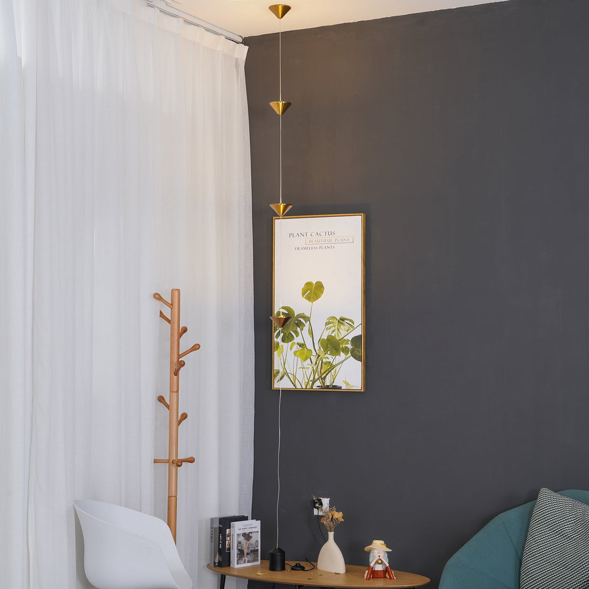 Lámpara de pie LED con contrapeso de mármol y cable de tracción ajustable para sala de estar, dormitorio, rincón de lectura, decoración moderna del hogar, iluminación ambiental y de trabajo