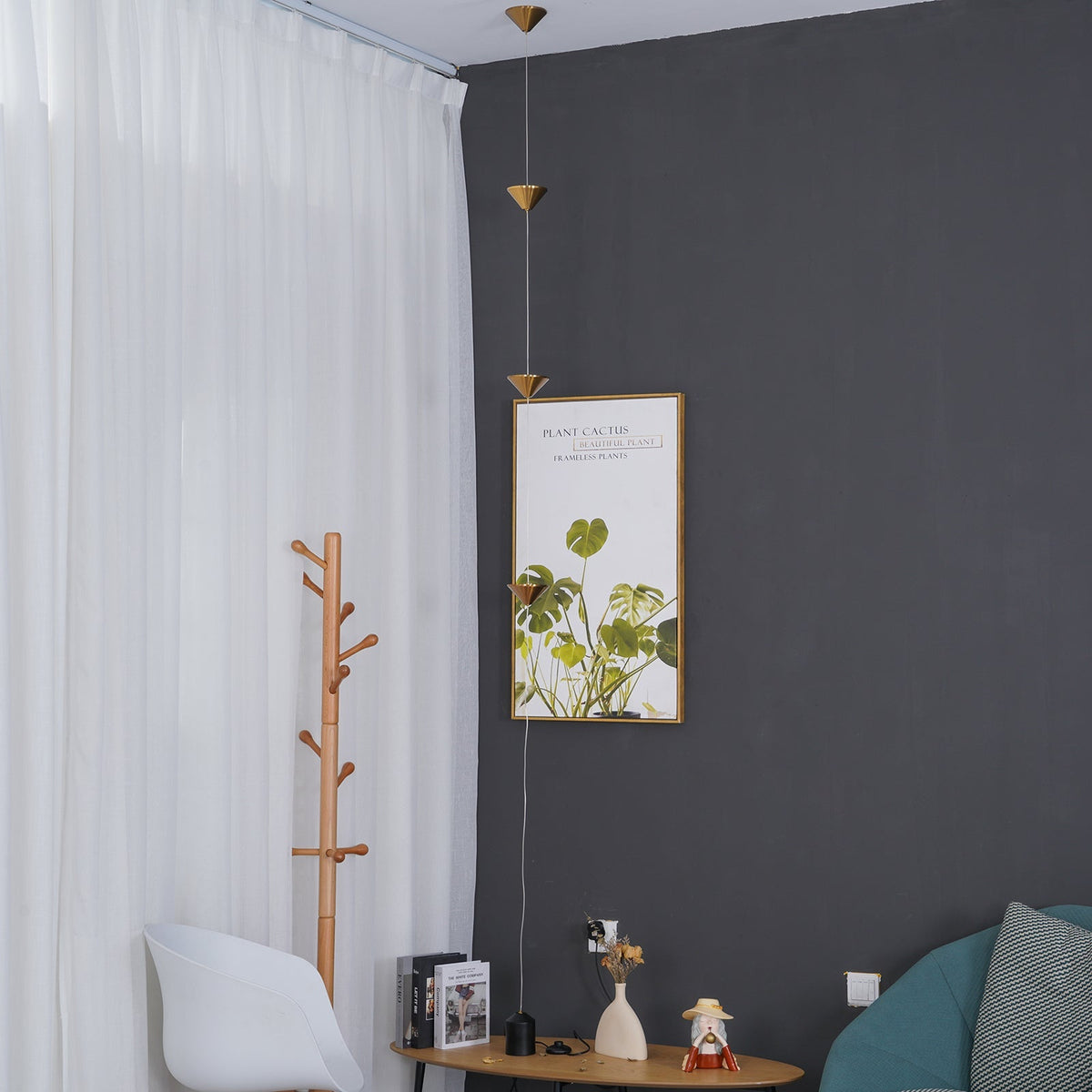 Lámpara de pie LED con contrapeso de mármol y cable de tracción ajustable para sala de estar, dormitorio, rincón de lectura, decoración moderna del hogar, iluminación ambiental y de trabajo