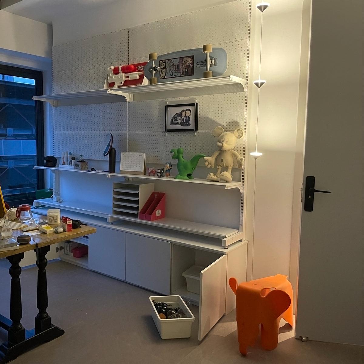 Lámpara de pie LED con contrapeso de mármol y cable de tracción ajustable para sala de estar, dormitorio, rincón de lectura, decoración moderna del hogar, iluminación ambiental y de trabajo