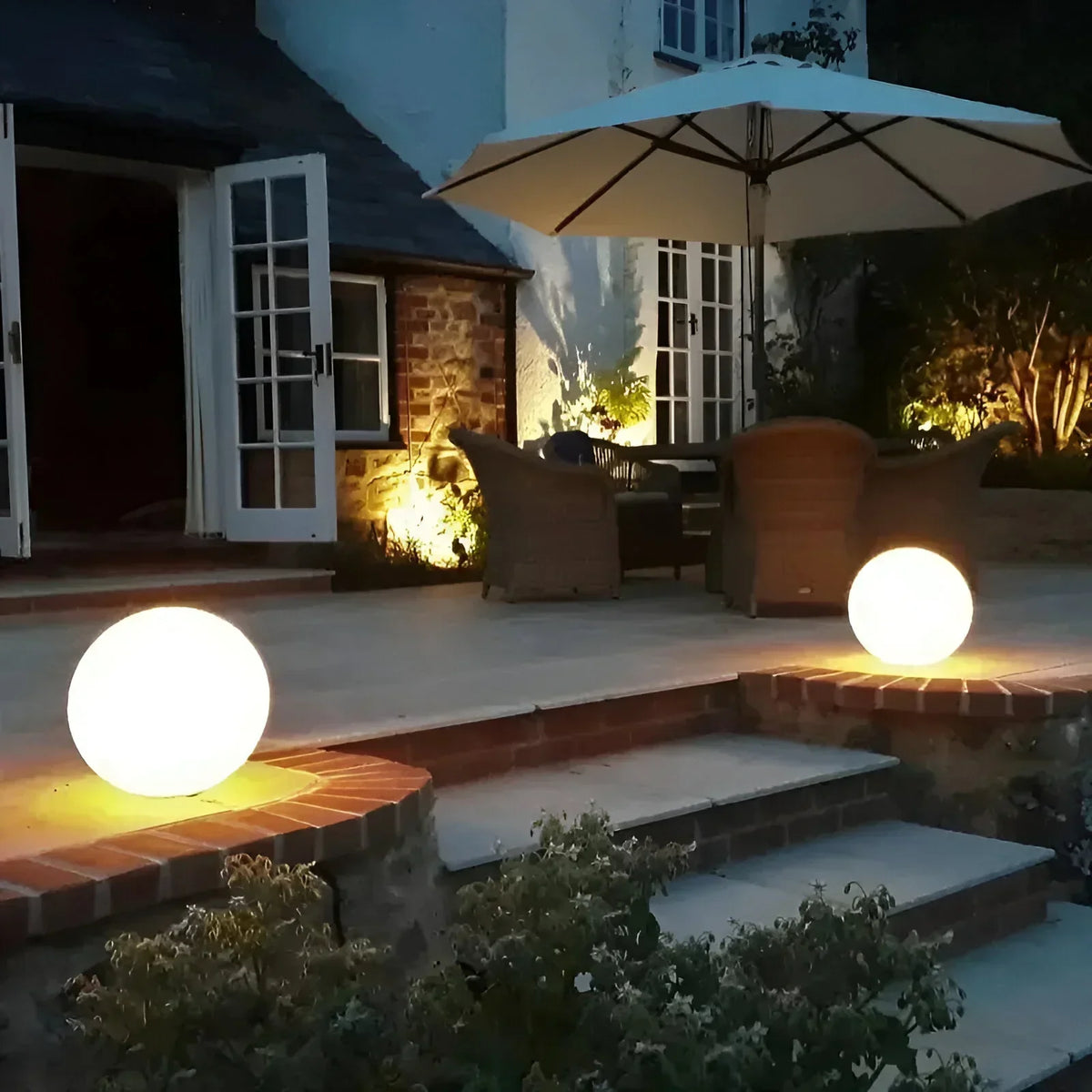 Oplaadbare led-bollamp voor binnen en buiten – Draadloze kleurveranderende wereldbollamp voor terras, tuin, vlonder & evenementen