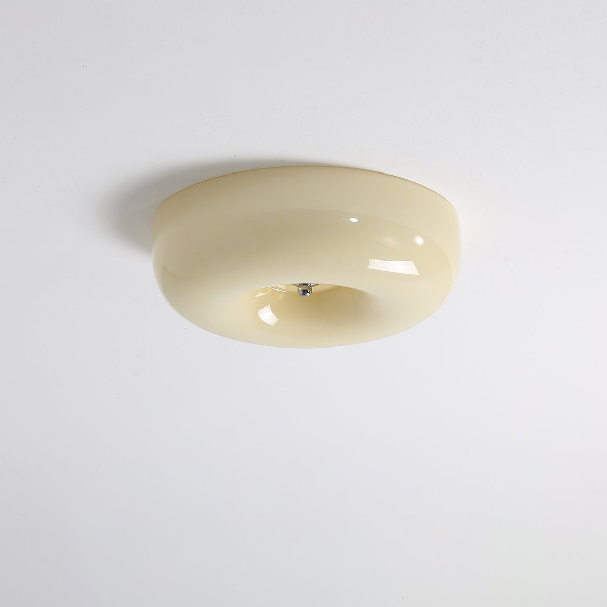 Modern Glass LED Flush Mount Light with Adjustable Color Temperature for Bedroom, Entryway, and Small Spaces | Thomler