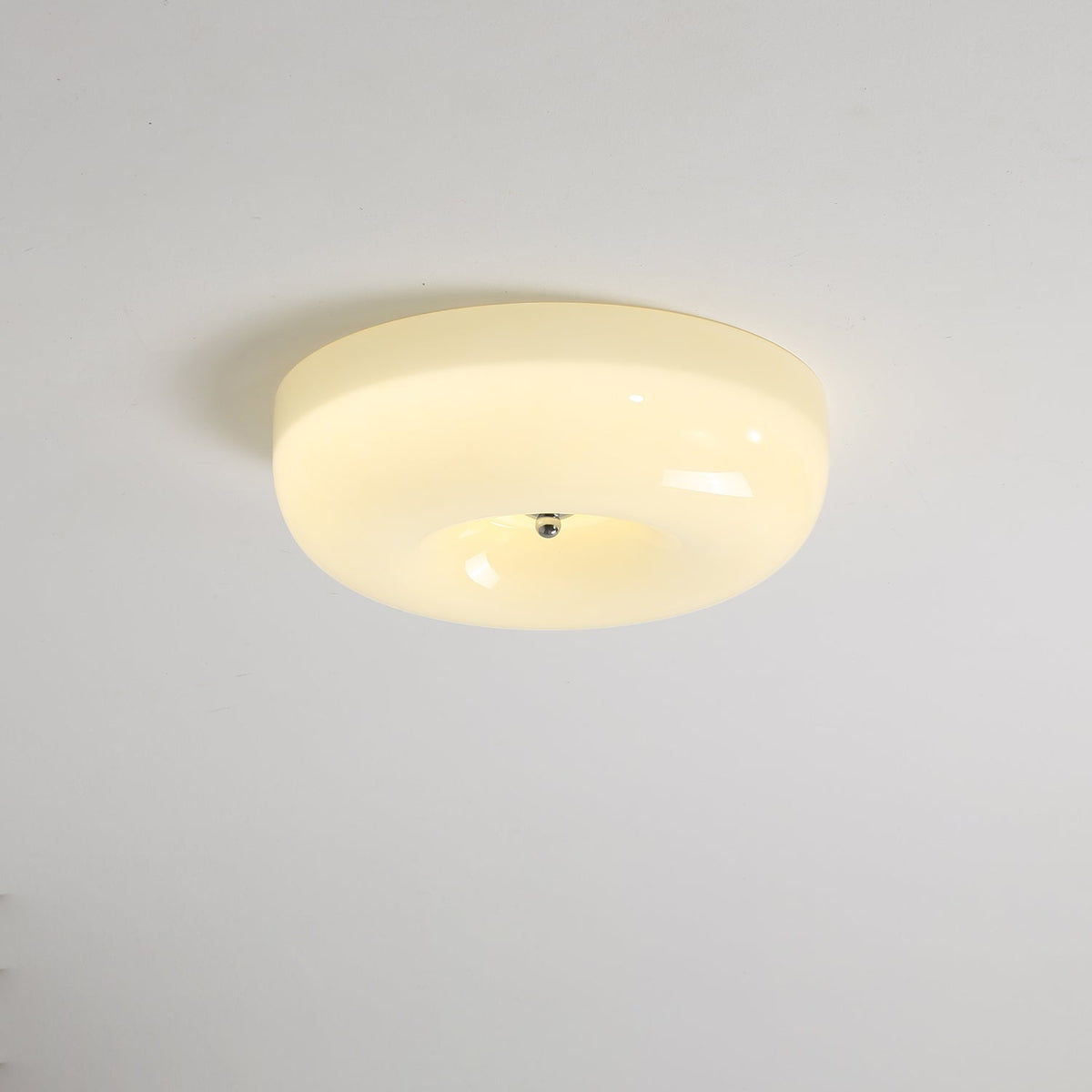 Modern Glass LED Flush Mount Light with Adjustable Color Temperature for Bedroom, Entryway, and Small Spaces | Thomler