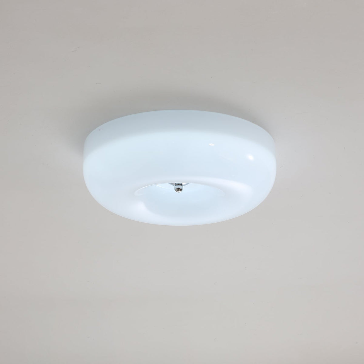 Runde LED-Deckenleuchte aus Glas – Verstellbare 3000K/4000K/6000K integrierte Deckenbeleuchtung für Schlafzimmer, Flure & niedrige Decken | Thomler