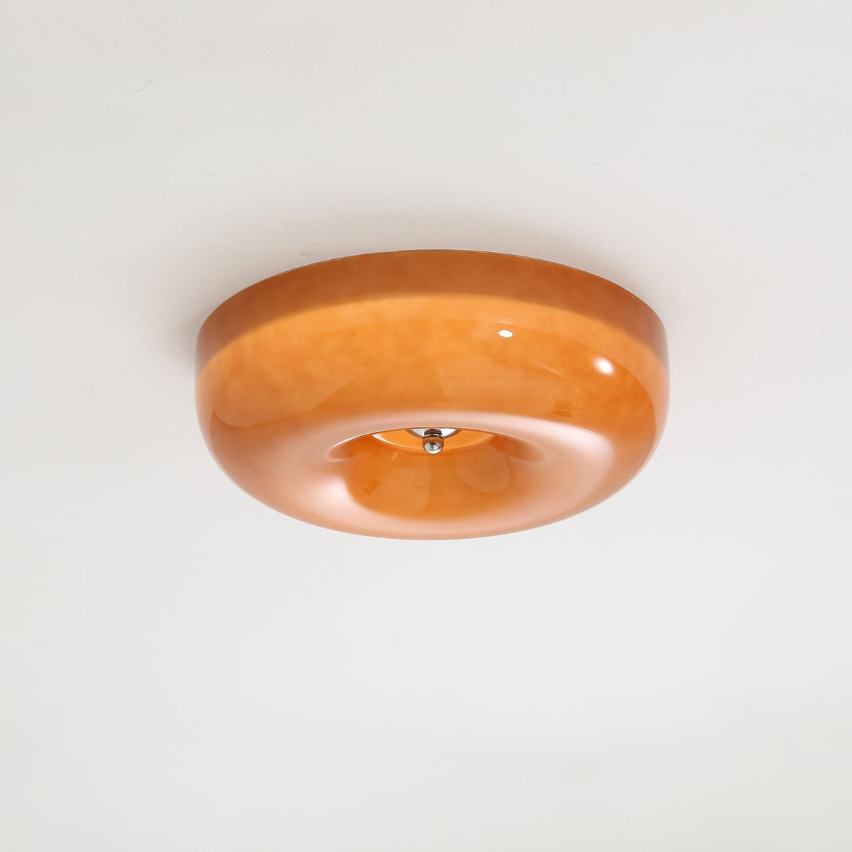 Modern Glass LED Flush Mount Light with Adjustable Color Temperature for Bedroom, Entryway, and Small Spaces | Thomler