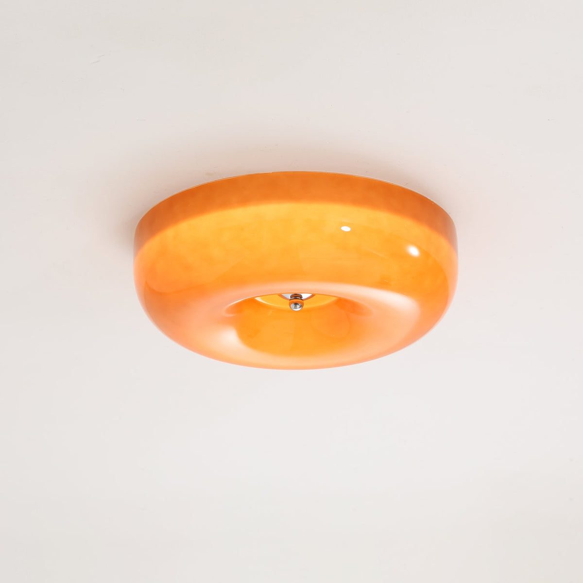 Modern Glass LED Flush Mount Light with Adjustable Color Temperature for Bedroom, Entryway, and Small Spaces | Thomler