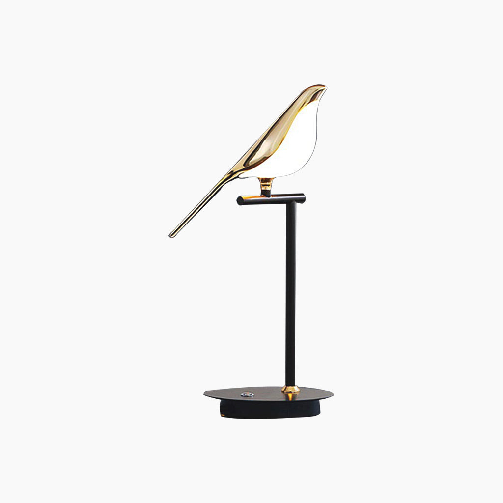 Sculptural LED Desk Lamp with Touch Dimming | Bird Accent Nightstand Light for Bedroom & Living Room | Modern Adjustable Table Lighting | Thomler