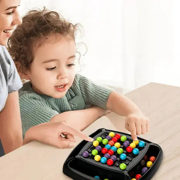 Two-Player Logic Strategy Board Game for Kids & Adults – Builds Critical Thinking & Problem-Solving Skills with 80 Colorful Pieces | Thomler