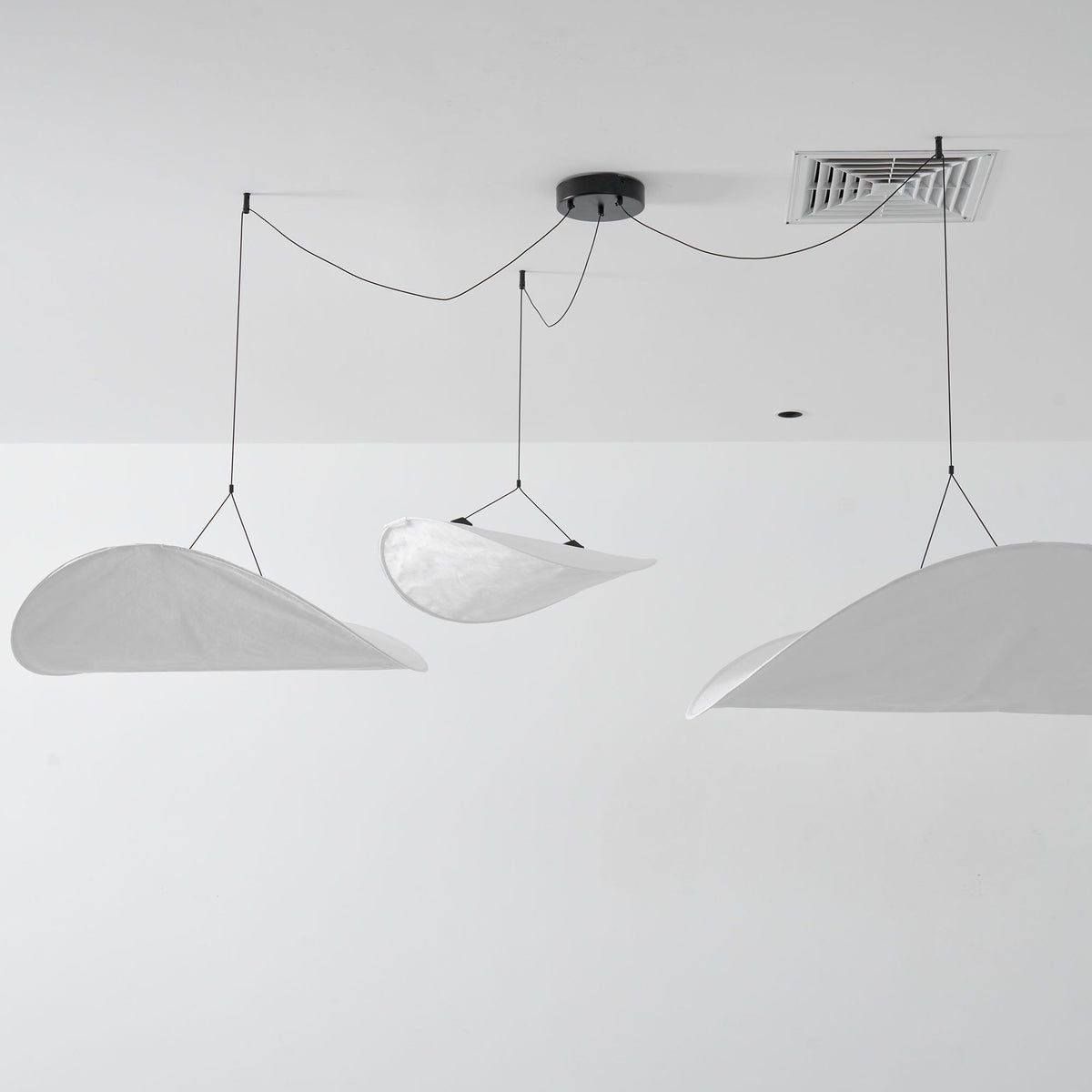 Lámpara colgante de pantalla de papel extragrande con altura ajustable, candelabro contemporáneo para isla de cocina, lámpara de techo para comedor | Thomler
