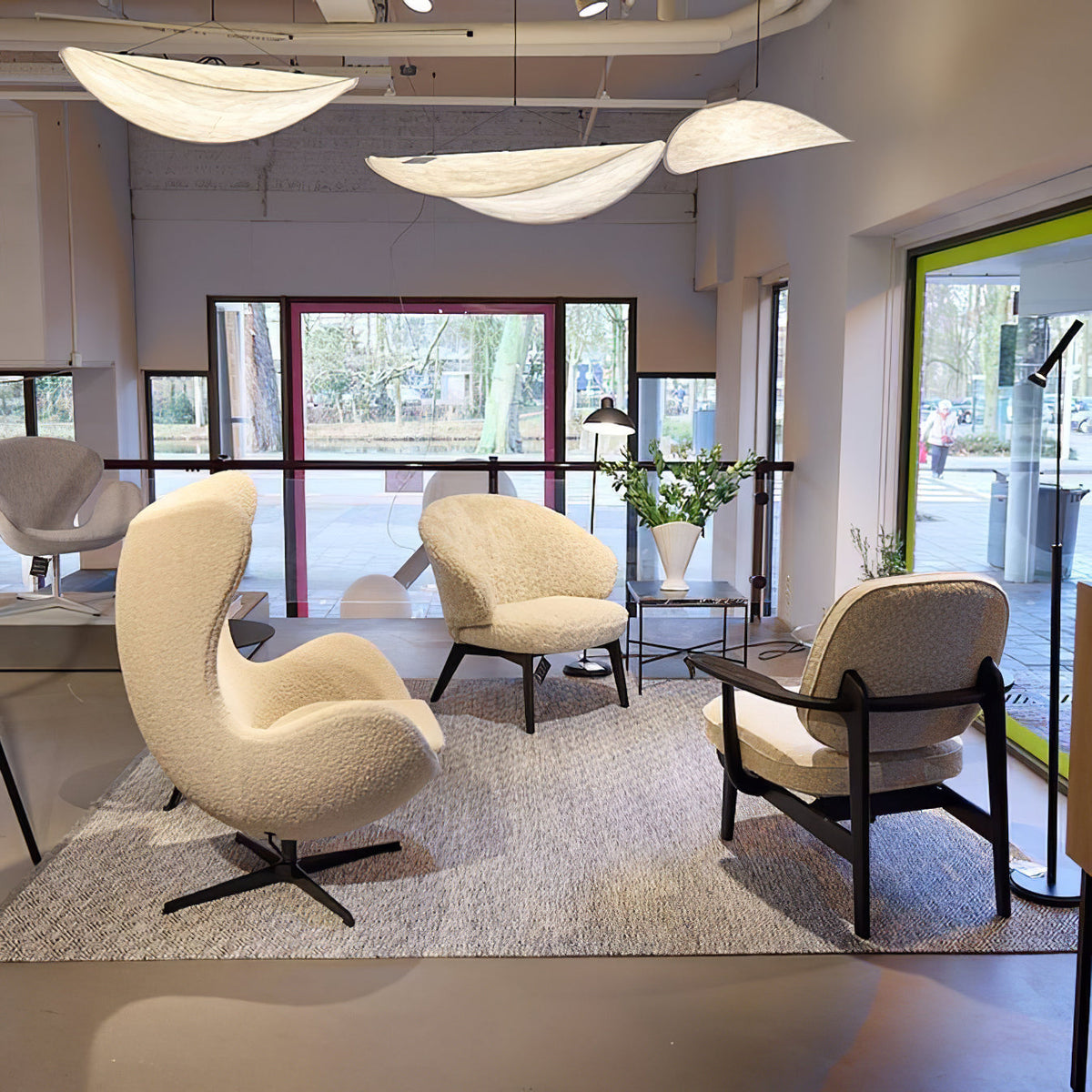 Lámpara colgante de pantalla de papel extragrande con altura ajustable, candelabro contemporáneo para isla de cocina, lámpara de techo para comedor | Thomler