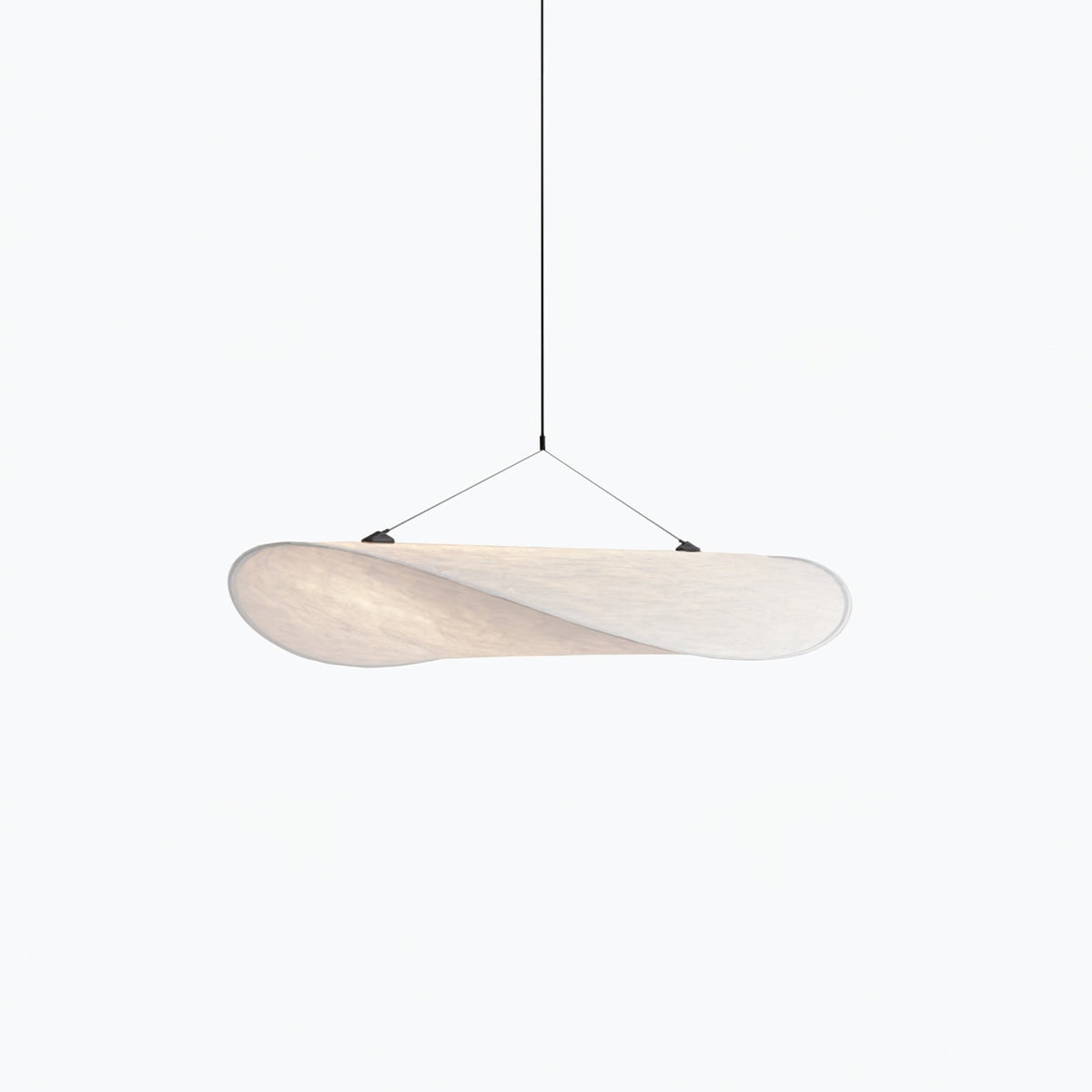 Lámpara colgante de pantalla de papel extragrande con altura ajustable, candelabro contemporáneo para isla de cocina, lámpara de techo para comedor | Thomler