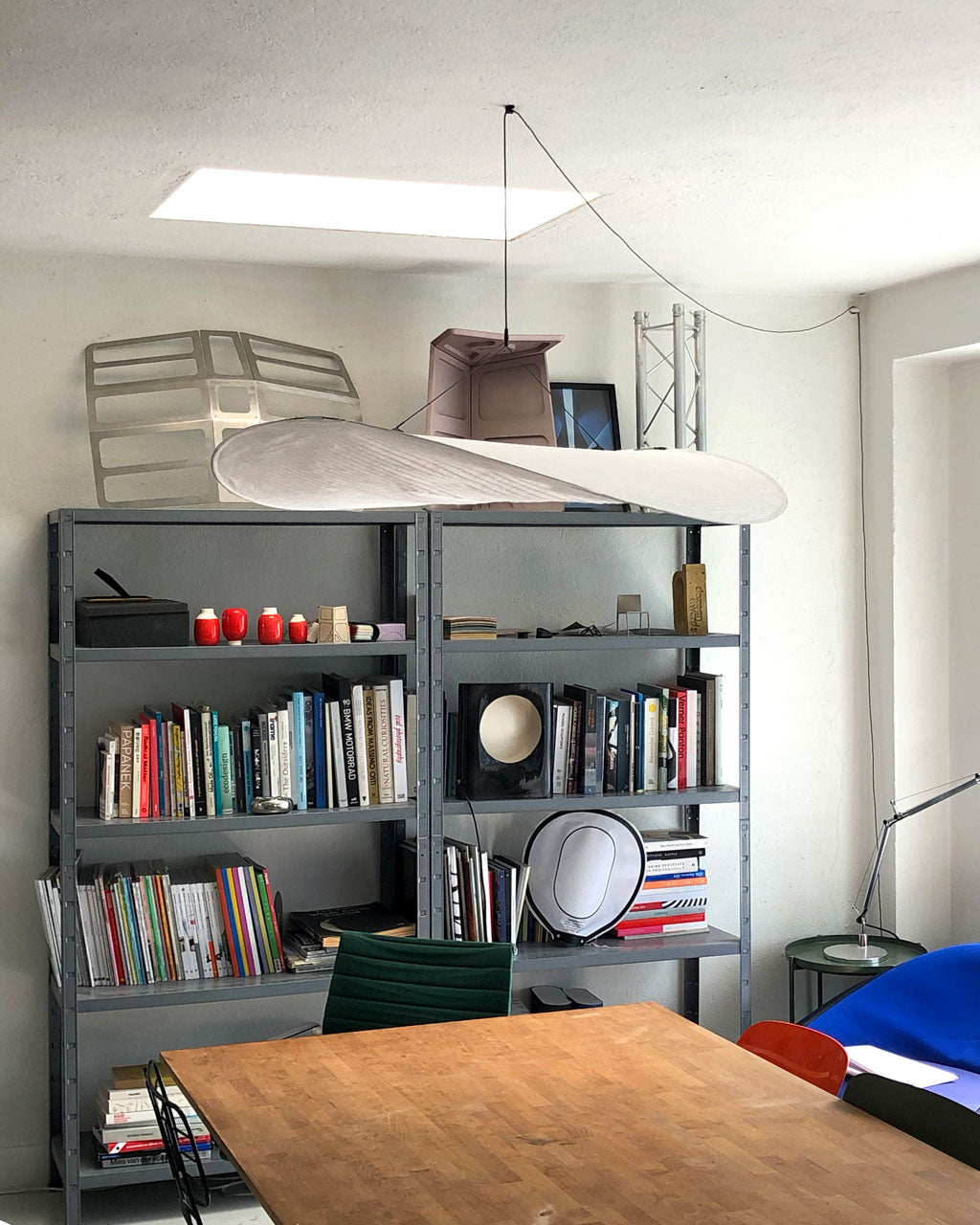 Lámpara colgante de pantalla de papel extragrande con altura ajustable, candelabro contemporáneo para isla de cocina, lámpara de techo para comedor | Thomler