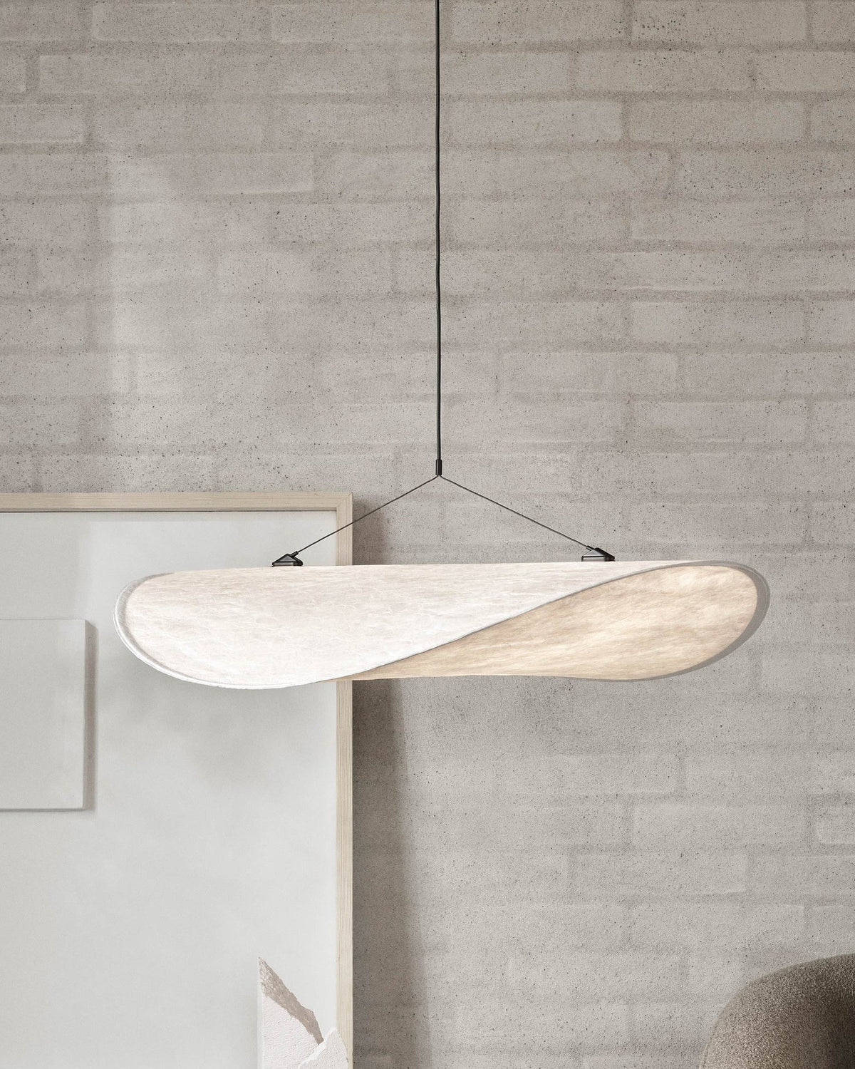 Lámpara colgante de pantalla de papel extragrande con altura ajustable, candelabro contemporáneo para isla de cocina, lámpara de techo para comedor | Thomler