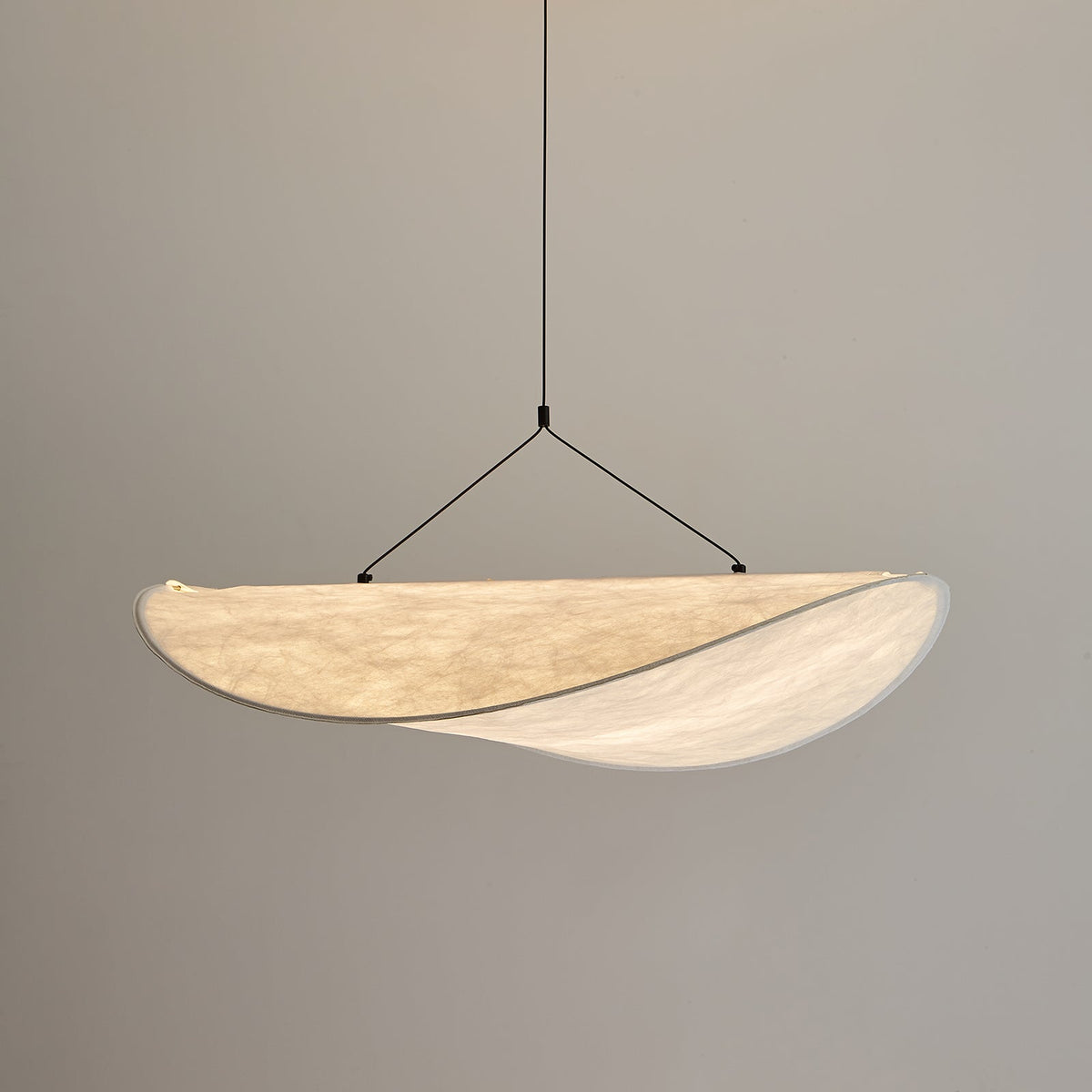 Cloud Paper Ceiling Fixture 24-Inch Hanging Lamp Modern Overhead Lighting for Dining Kitchen Living Room Adjustable Height LED | Thomler