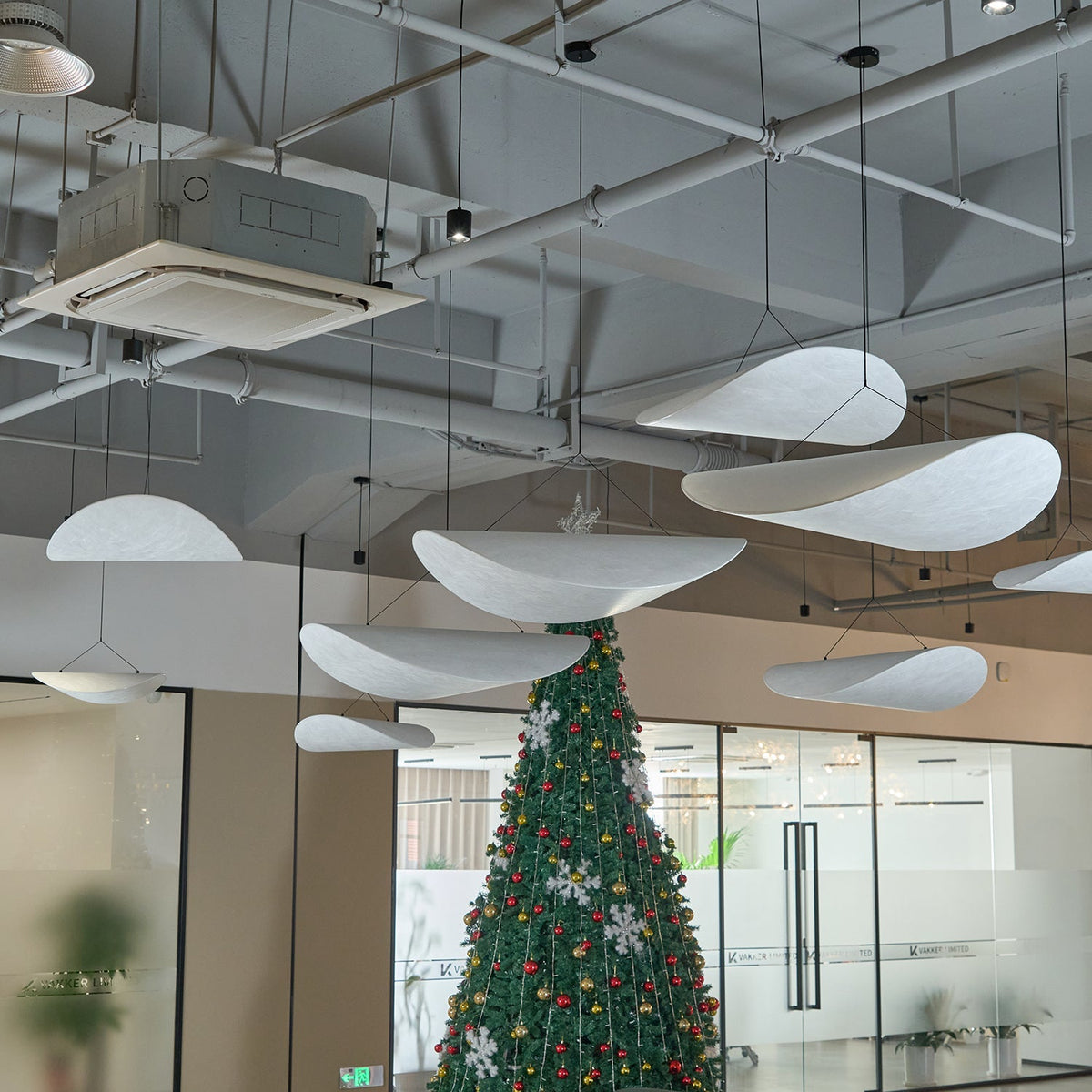 Cloud Paper Ceiling Fixture 24-Inch Hanging Lamp Modern Overhead Lighting for Dining Kitchen Living Room Adjustable Height LED | Thomler