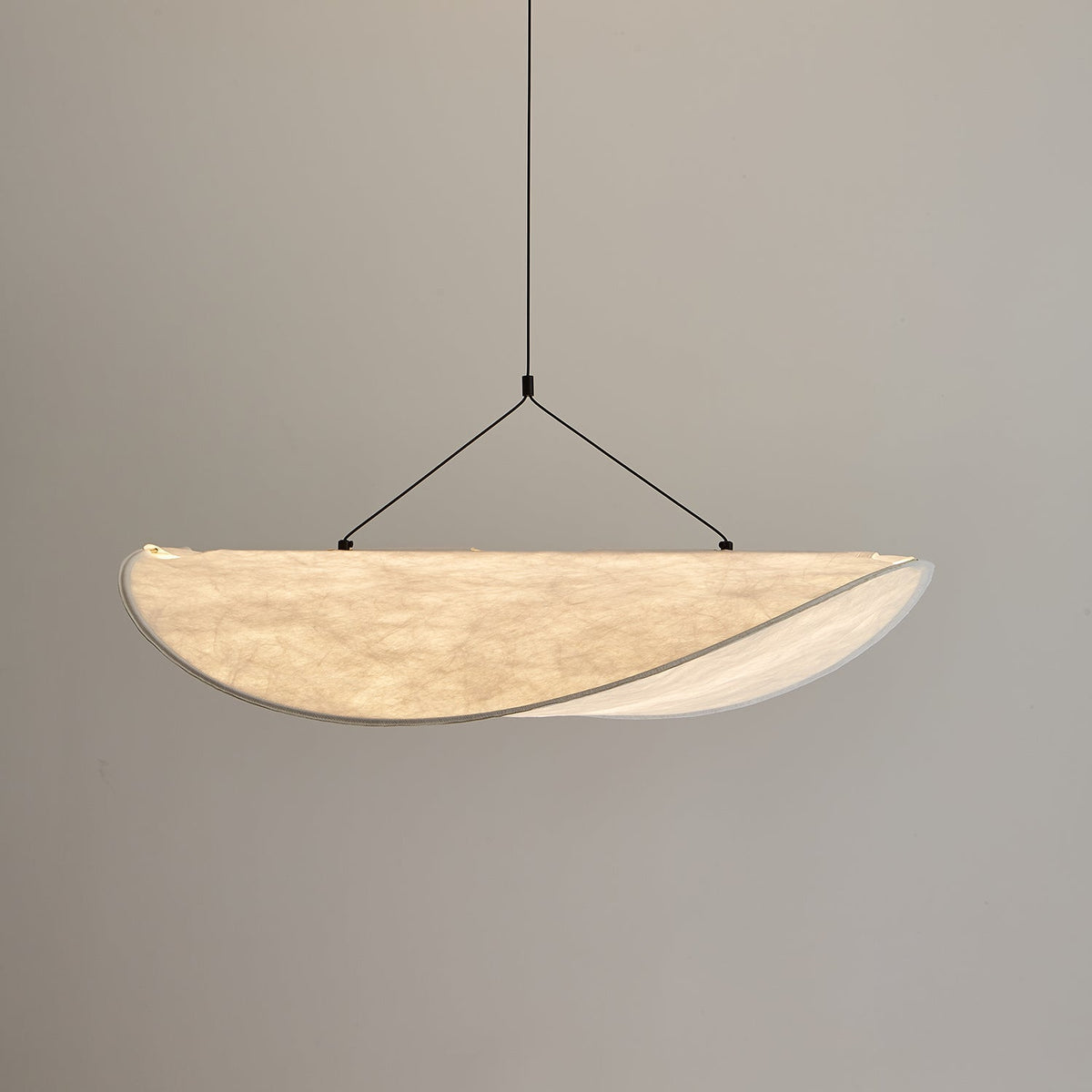 Cloud Paper Ceiling Fixture 24-Inch Hanging Lamp Modern Overhead Lighting for Dining Kitchen Living Room Adjustable Height LED | Thomler