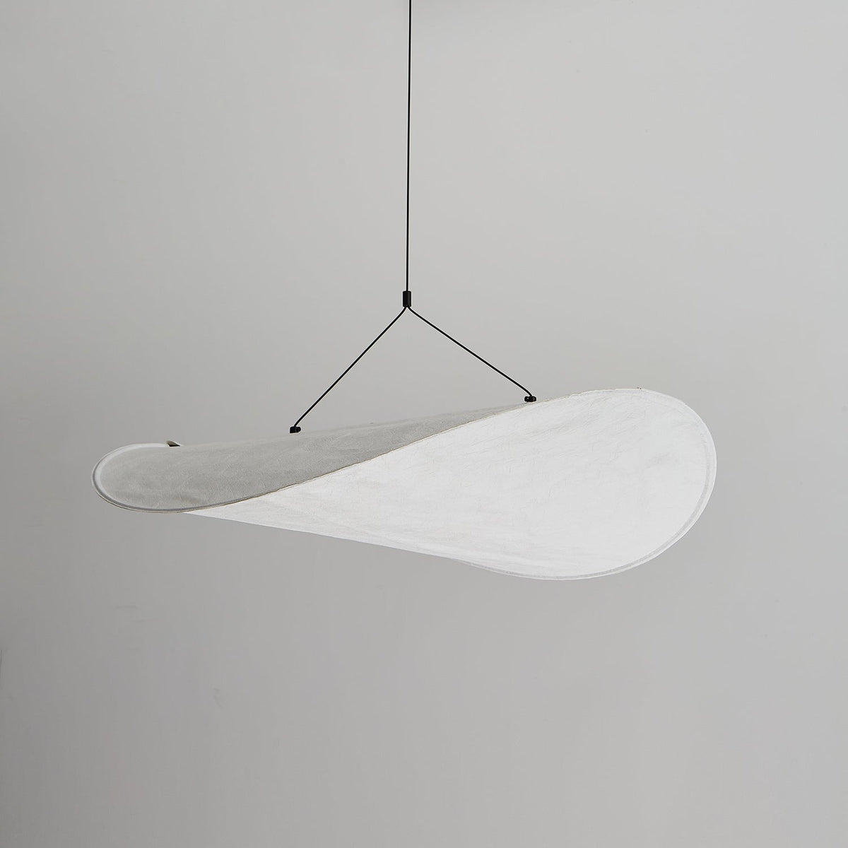 Cloud Paper Ceiling Fixture 24-Inch Hanging Lamp Modern Overhead Lighting for Dining Kitchen Living Room Adjustable Height LED | Thomler