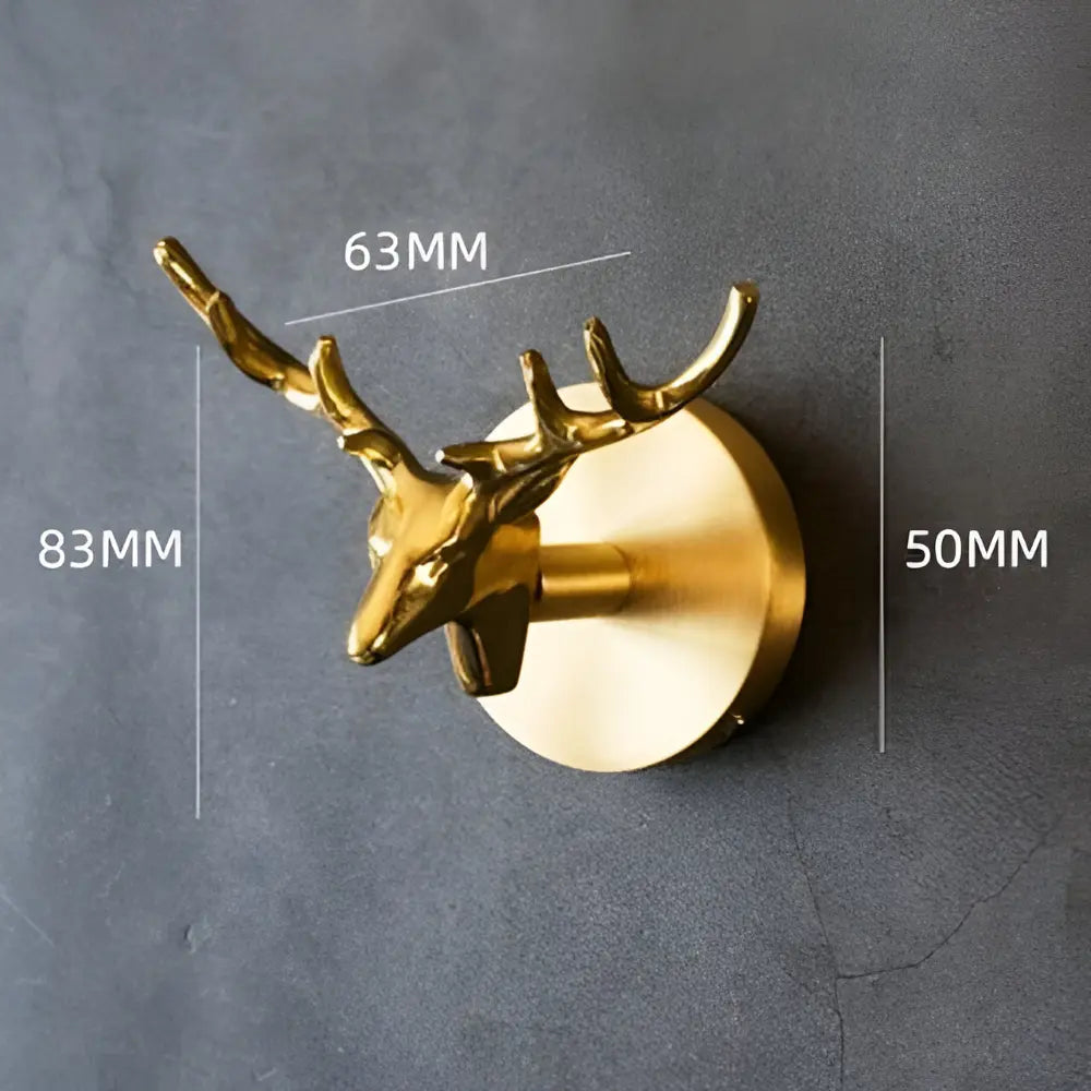 Solid Brass Animal Wall Hook Gold Finish for Coats Hats Bags – Bird Deer Dragonfly Flower Goldfish Rose Decorative Hardware Entryway Bedroom | Thomler