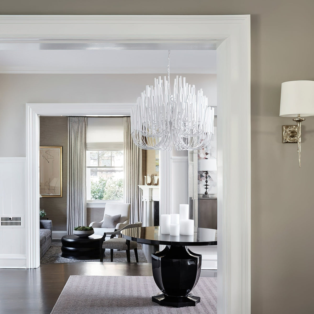 Gelaagde Stick Hanglamp Metalen Constructie Verstelbare Hoogte Eetkamer Entree Hal Modern Plafondverlichting Statement P