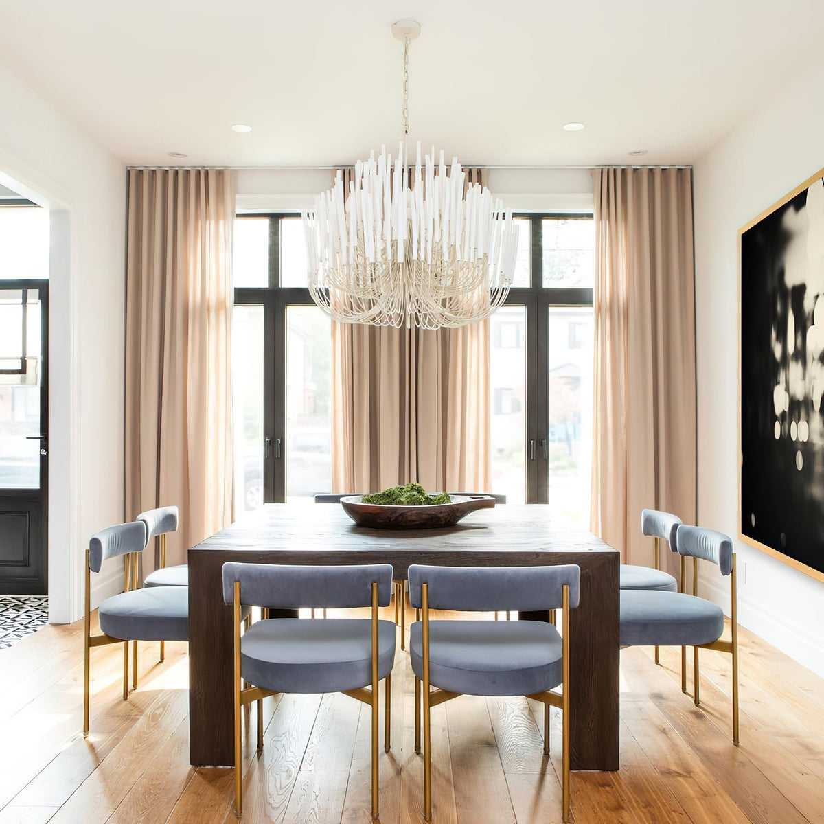 Gelaagde Stick Hanglamp Metalen Constructie Verstelbare Hoogte Eetkamer Entree Hal Modern Plafondverlichting Statement P