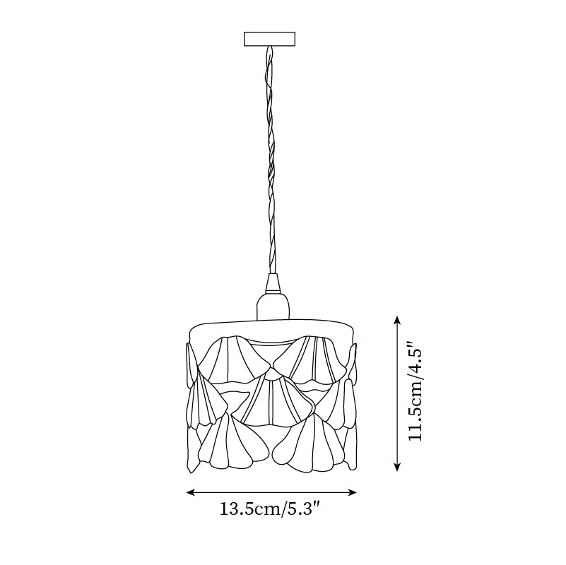 Hanging Ceiling Lamp with Tinted Glass Shade 5.3 Inches for Dining Room, Kitchen Island, Bedroom Decor, Brass Accent Fixture, Adjustable Cor | Thomler