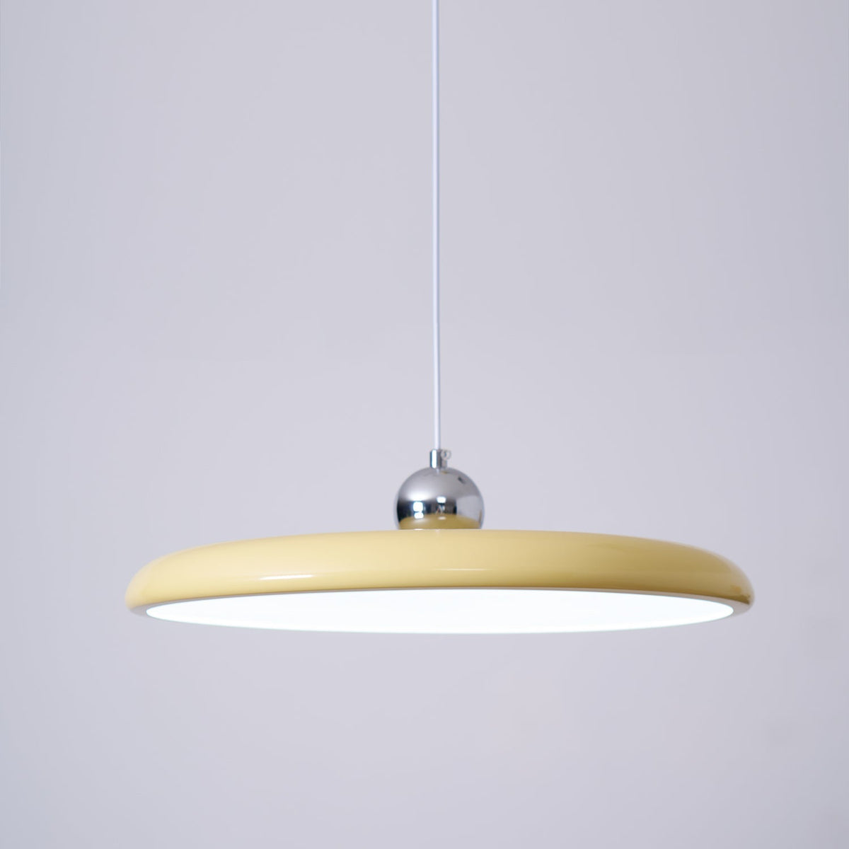 Hangende plafondlamp met acrylplaat, 16 inch, geel, voor kookeiland en eettafel, modern LED-plafondlicht, verstelbaar snoer 59 | Thomler