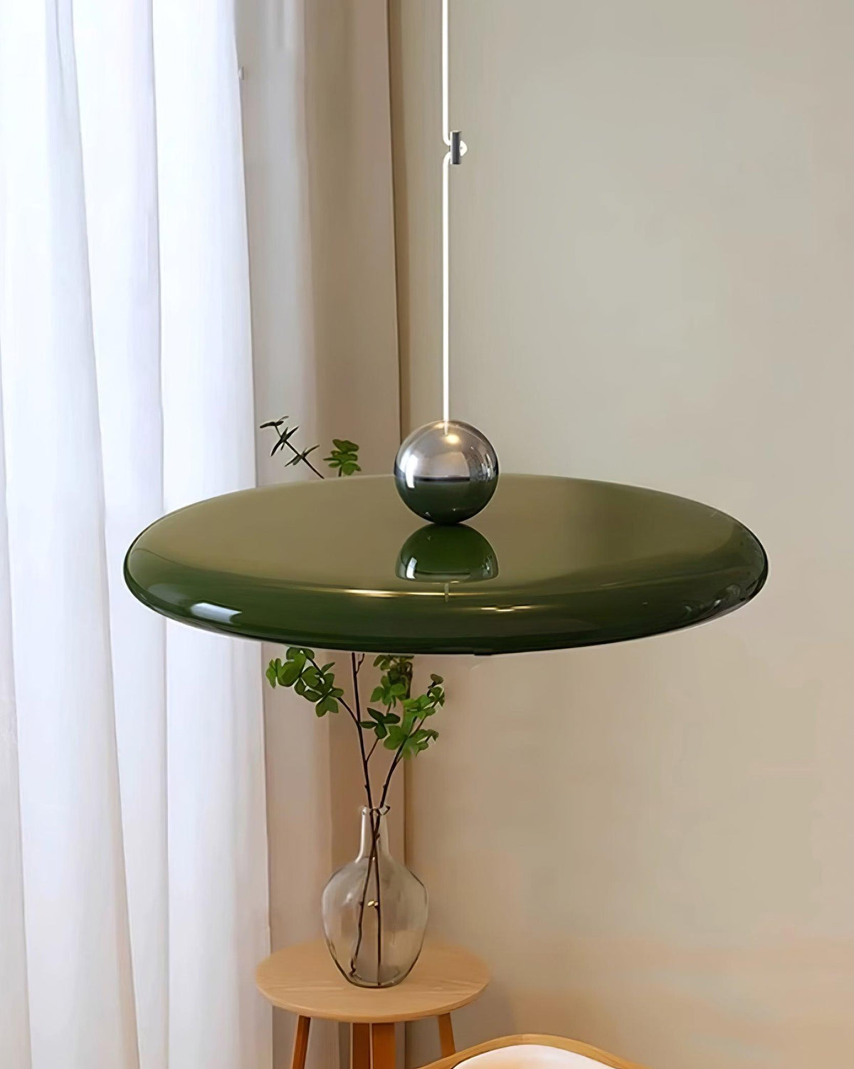 Hangende plafondlamp met acrylplaat, 16 inch, geel, voor kookeiland en eettafel, modern LED-plafondlicht, verstelbaar snoer 59 | Thomler
