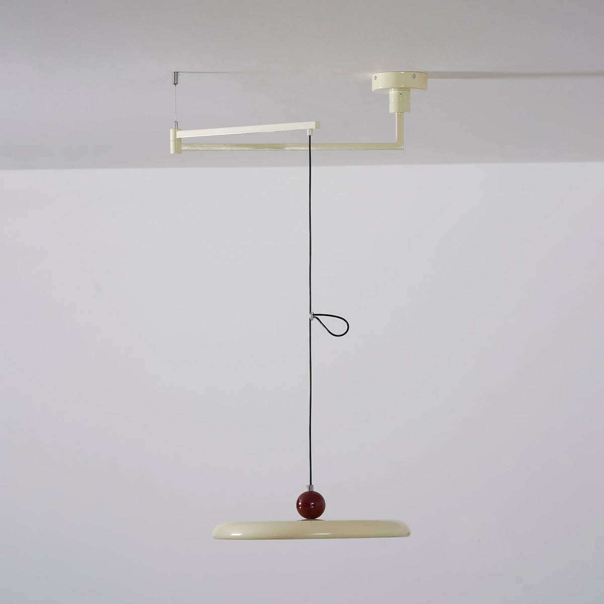 Hangende plafondlamp met acrylplaat, 16 inch, geel, voor kookeiland en eettafel, modern LED-plafondlicht, verstelbaar snoer 59 | Thomler