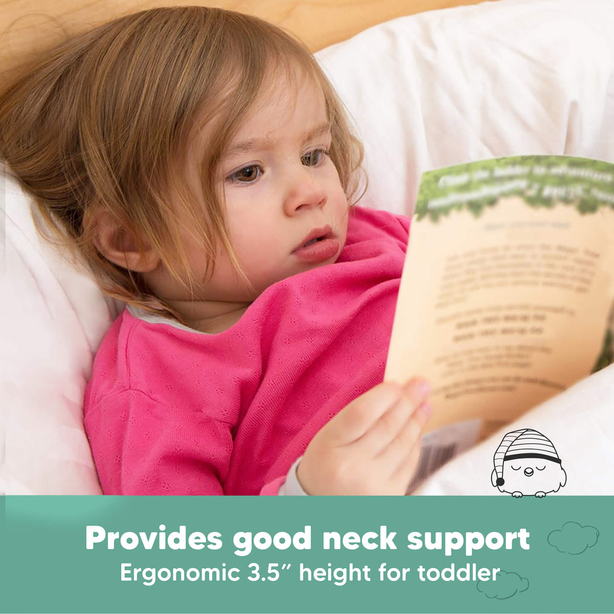 Toddler Pillow with Pillowcase