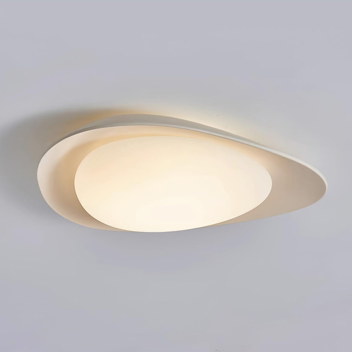 Flush Mount Ceiling Light Botanical Leaf Design Green 16 Inch Adjustable LED for Bedroom Kitchen Dining Room Natural Decor | Thomler