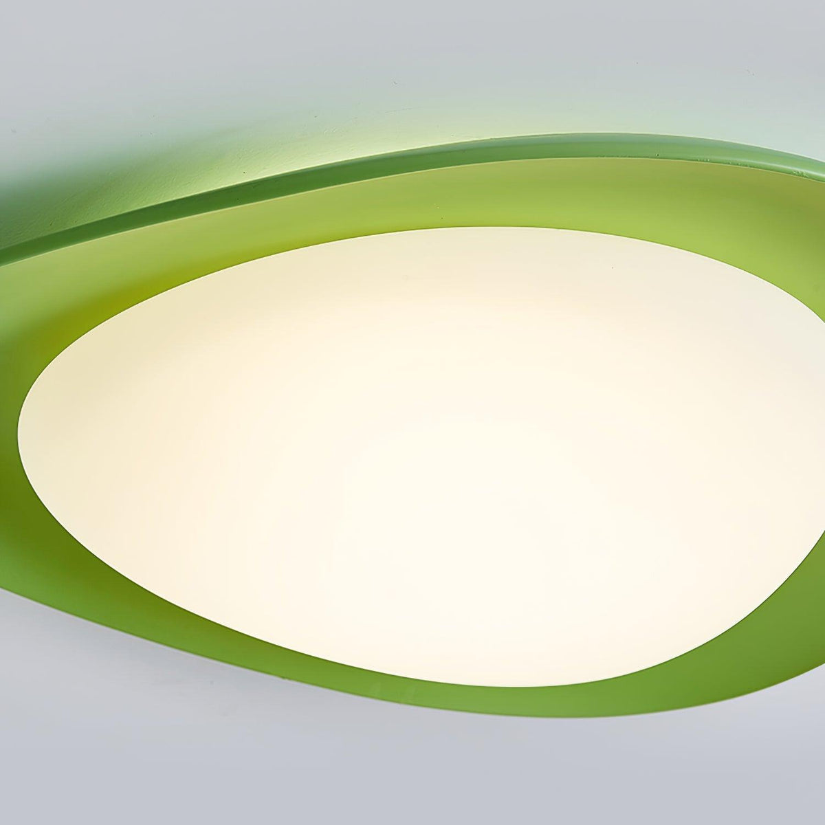 Flush Mount Ceiling Light Botanical Leaf Design Green 16 Inch Adjustable LED for Bedroom Kitchen Dining Room Natural Decor | Thomler